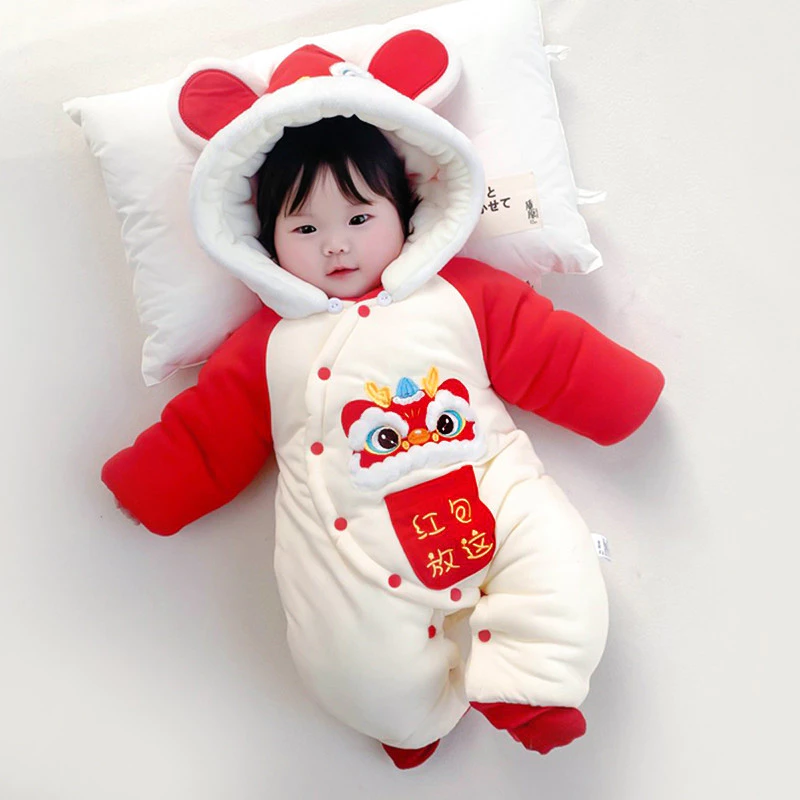 Áo liền quần trẻ sơ sinh năm mới