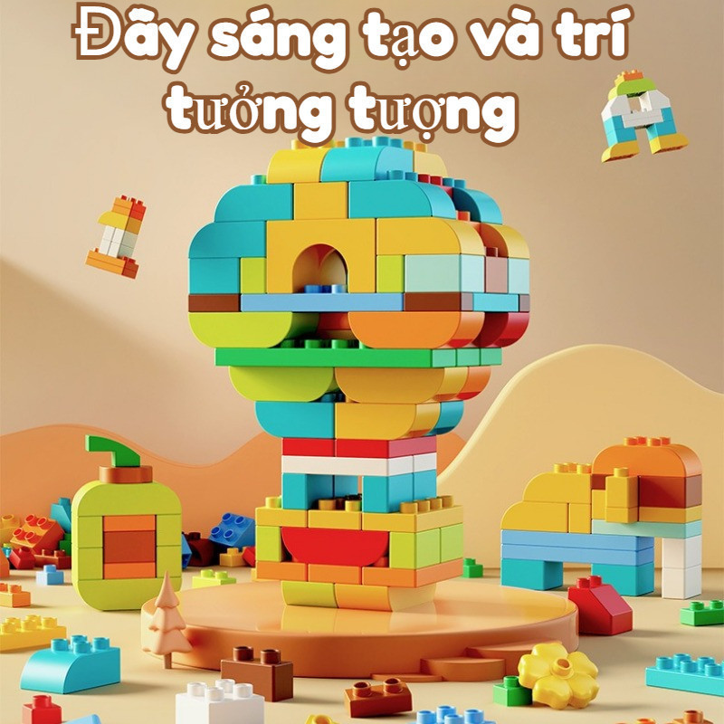 Đồ chơi xếp hình cho bé lắp ráp sáng tạo,Cho Bé Sáng Tạo Thông Minh,phù hợp cho bé từ 3 tuổi phát triển tư duy