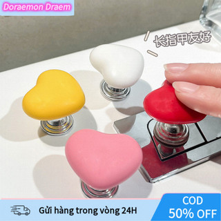 Nút Dán Nhấn Xả Nước Bồn Cầu Hình Trái Tim Tiện Lợi, Nhựa Bền, Màu Hồng Đỏ Trắng, Nâng Cao Trang Trí Nhà Vệ Sinh, Chất L
