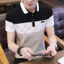 Áo Polo cotton ngắn tay, thiết kế Hàn Quốc, phù hợp mùa hè