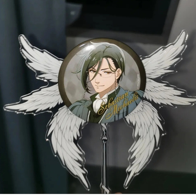 Black Butler 58mm Ichiban Kuji Huy hiệu Ciel Sebastian Anime Sưu tầm