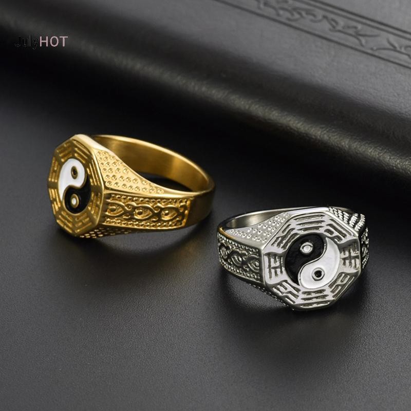 Nhẫn Âm Dương Thái Cực có thể điều chỉnh, phù hợp mọi cung hoàng đạo - Món quà may mắn tuyệt vời