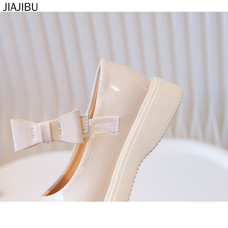 Giày Da Đế Mềm Phong Cách Công Chúa Pháp Y2K Cho Bé Gái Giày Lolita Mũi Tròn Chống Trượt Phong Cách Nhật Bản Cổ Điển Màu Be/đỏ/đen Cho Bé Đi Học Korean Fashion Kids' Platform Mary Jane Shoes Giày Da Bóng Đế Bằng Phong Cách Anh Thường Ngày Cosplay