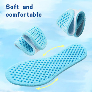 Memory Foam Giày Đế Bằng Chạy Thể Thao Chống Sốc Đế Giày Thoáng Khí Đế Lót Nam Nữ Mềm Chống Trượt Miếng Lót Giày