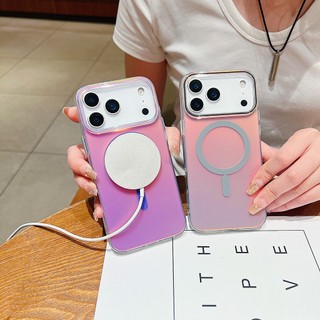 Ốp điện thoại từ tính siêu mạnh đầy màu sắc Aurora cho iphone 17promax 17 17 air 16 15 14 13 12 Pro Max Plus Vỏ điện thoại Phụ kiện Vỏ bảo vệ chống sốc