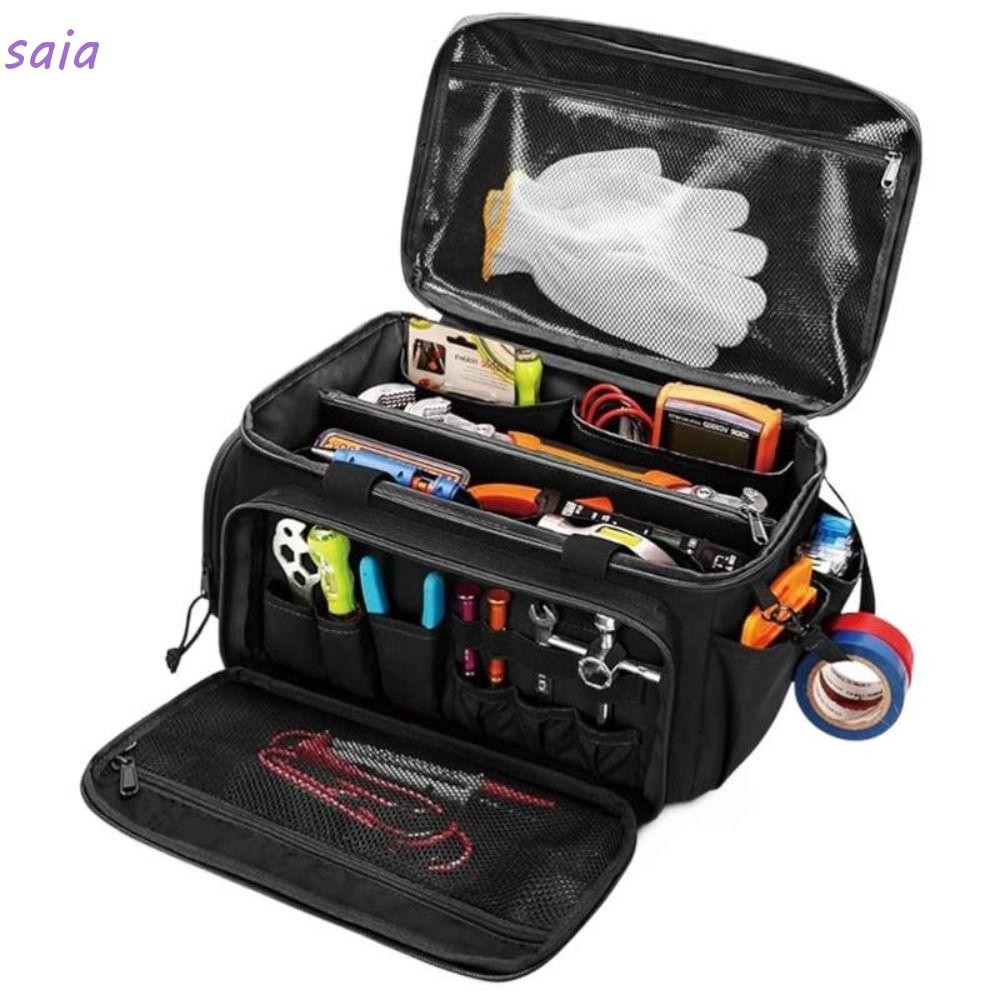 Túi đựng dụng cụ cầm tay SAIA, Túi đựng dụng cụ nhiều ngăn bằng vải Polyester, Lưu trữ có tổ chức đa chức năng Xây dựng gia cố Túi xách làm việc sức chứa lớn cho công việc kỹ thuật viên