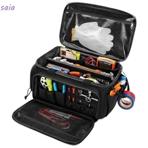 Túi đựng dụng cụ cầm tay SAIA, Túi đựng dụng cụ nhiều ngăn bằng vải Polyester, Lưu trữ có tổ chức đa chức năng Xây dựng gia cố Túi xách làm việc sức chứa lớn cho công việc kỹ thuật viên