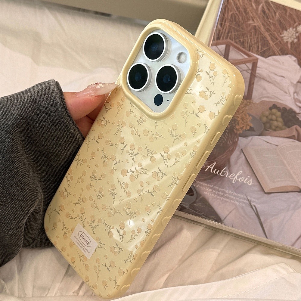 Ốp Điện Thoại Mềm Hoa Hồng Toàn Màn Hình Cho iPhone 17 Pro Max 16 15 14 13 12 Vỏ Bảo Vệ Chống Sốc