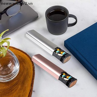 [Mới] 1 Cái Hộp đựng thuốc kim loại hàng tuần 7 ngày Du lịch, Hộp đựng thuốc di động dễ thương, Hộp đựng thuốc dung tích lớn để bổ sung, Vitamin.