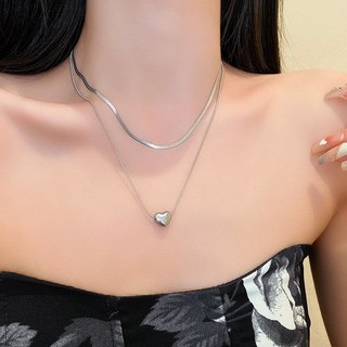Vòng cổ hai lớp chuỗi xương đòn thiết kế thời trang, phù hợp nhiều dịp