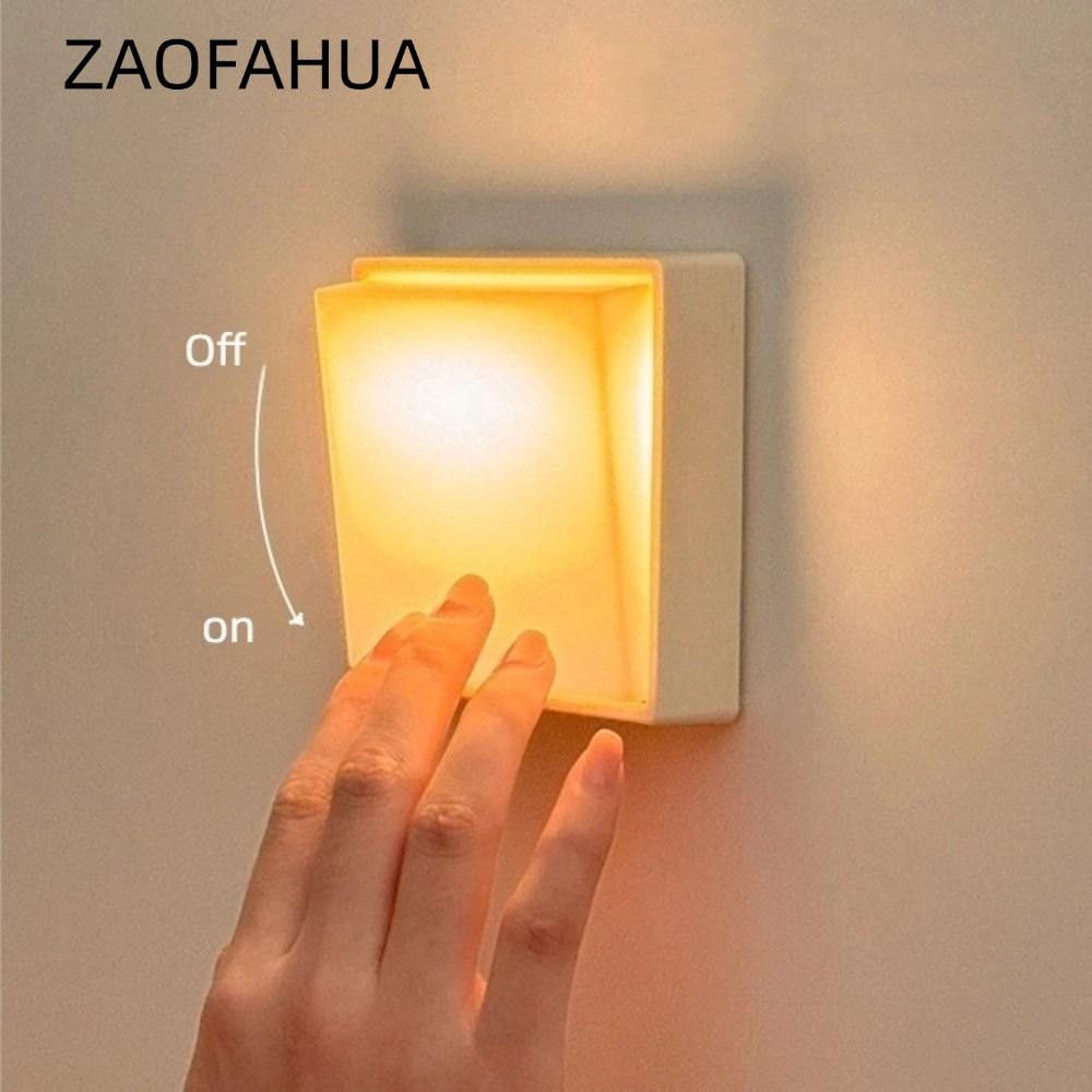 Đèn ngủ LED ZAOFAHUA có công tắc sạc USB, thiết kế từ tính tối giản, dành cho trang trí phòng