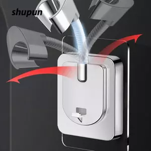 Giá đỡ đầu vòi hoa sen SHUPUN, Giá đỡ vòi hoa sen treo tường tự dính, Universal 360° Phụ kiện phòng tắm có thể điều chỉnh