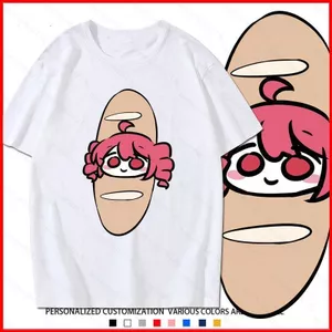 GC1 Kasane Teto hoạt hình thoải mái áo thun mềm mại mùa hè Áo thun Anime tay ngắn hàng đầu GC1