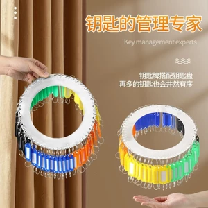 Thép không gỉ Khay Chìa Khóa Bảng Chìa Khóa Chuỗi Chủ Nhà Phân Loại Chìa Khóa Quản Lý Vòng Chìa Khóa Vòng Chìa Khóa Có Thể Đánh Dấu