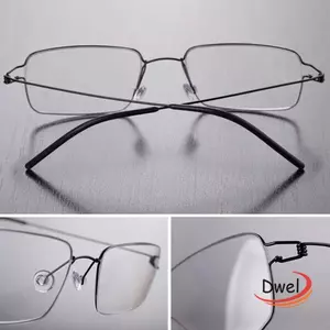 Kính mắt doanh nhân DWEL, Kính đọc sách chống ánh sáng xanh siêu nhẹ bằng kim loại, Bảo vệ mắt di động Kính mắt quang học chặn màu xanh Kính mắt văn phòng