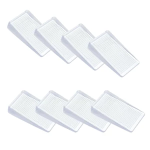 Yoo 8Lots Nút chặn cửa trong suốt Giá đỡ cửa dính tự động Bắt được gắn trên sàn