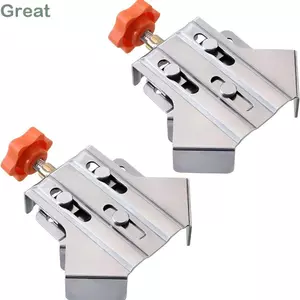 Định vị kẹp góc TUYỆT VỜI, Kẹp chắc chắn khung DIY 90° Kẹp góc phải, Dụng cụ gỗ hữu ích Kẹp khung cố định bằng thép không gỉ