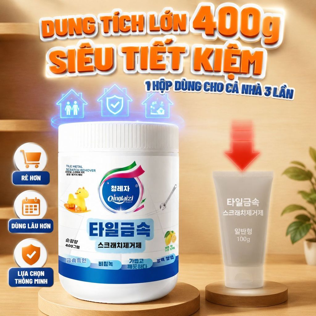 🔥Gạch men kem tẩy vết xước kim loại /Dung dịch tẩy vết xước gạch men /Dung dịch tẩy vết xước kim loại và đá
