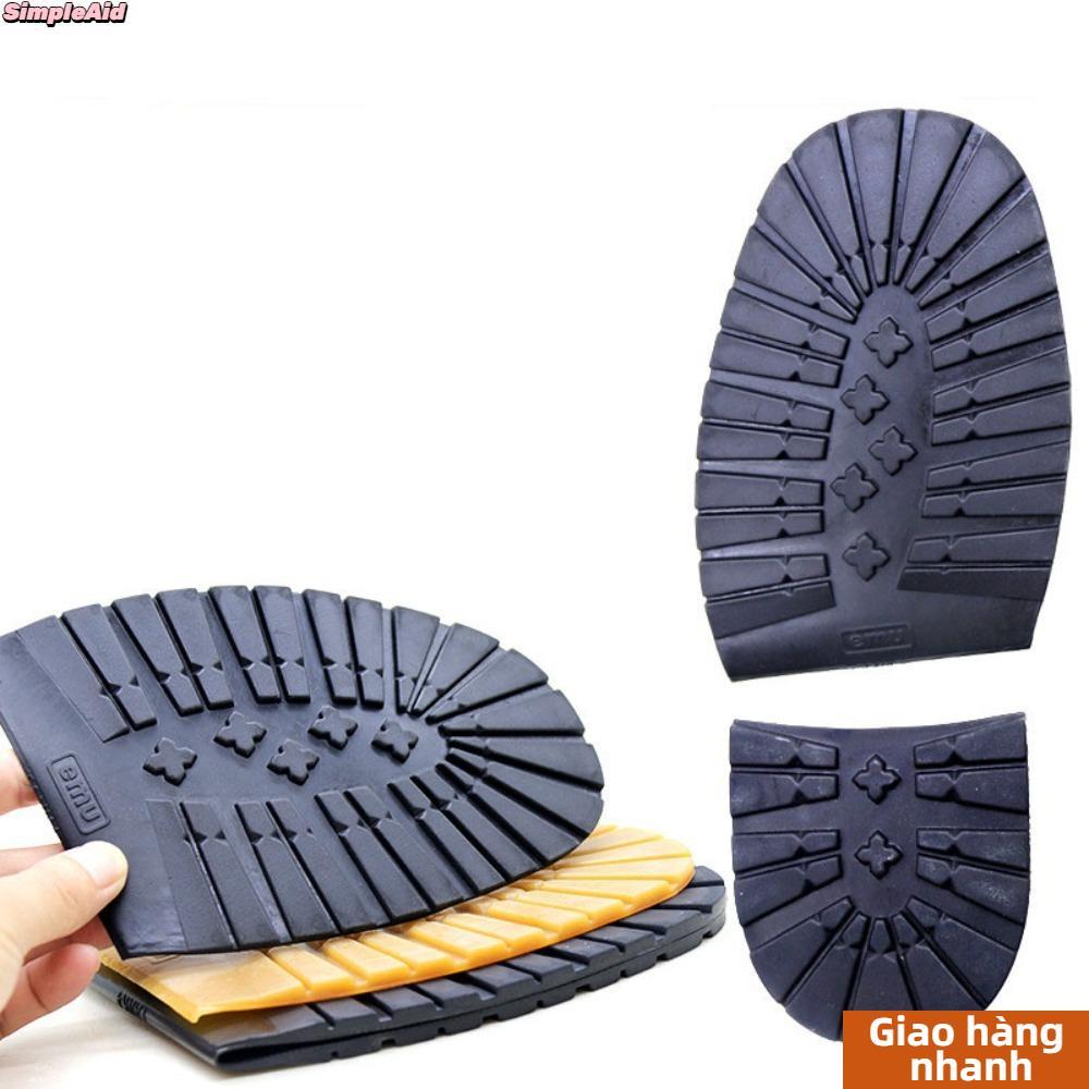 SIMPLEAID 1 Cặp Miếng Dán Thảm Giày, Miếng Giày Cao Su Chống Trơn Trượt Tự Dính, Miếng Dán Đế Bảo Vệ Làm Dày Đế Chống Mài Mòn