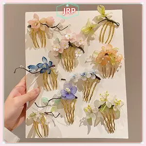 JRP Tóc Cổ Điển Phong Cách Trung Hoa Tóc Sti U Hình Hoa Sườn Xám Kẹp Tóc Cho Hanfu Phụ Kiện JRP