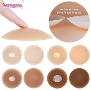 BORAGETE Nữ Silicone Pasties Tròn Ngực Dán Lớn Dính Vô Hình