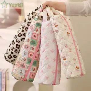 Túi đựng máy sấy tóc YUUKII, Túi đựng máy uốn tóc dung tích lớn chống bụi, có tay cầm Quilting Cotton mềm mang theo cho du lịch