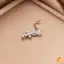 Nhẫn Mũi Tòn Ten Cho Nữ Chữ Thập Zircon Mũi Trang Sức Khuyên Hình Chữ L Mũi Đinh Trang Sức Cơ Thể Phụ Kiện Mới