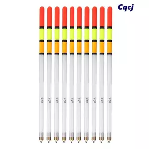 CQCJ 10 Chiếc Phao Câu Cá, Trong Suốt 2.0g 2.5g 3.0g Câu Cá Bobber, Di Động Nhẹ Nhựa Trắng Câu Cá Bobber Dính Dòng Câu Cá