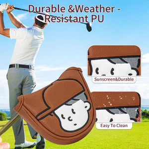 Golf Putter Cover Hình bán nguyệt lớn Putter Cover Golf Club Bảo vệ