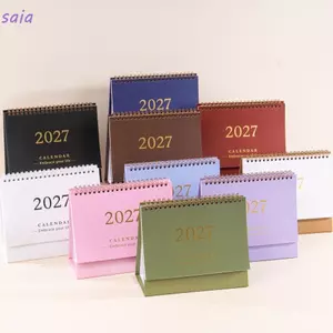 SAIA 2027 Lịch để bàn, Lịch để bàn di động đứng, Ghi nhớ có thể ghi lại Trang trí bàn kế hoạch học thuật có thể gập lại