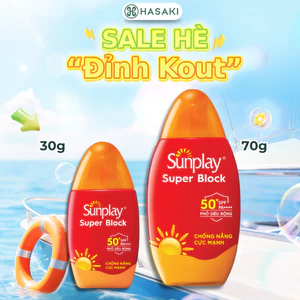 Sữa Chống Nắng Sunplay Bảo Vệ Vượt Trội SPF50+ PA++++ Super Block Hasaki Sản Phẩm Chính Hãng