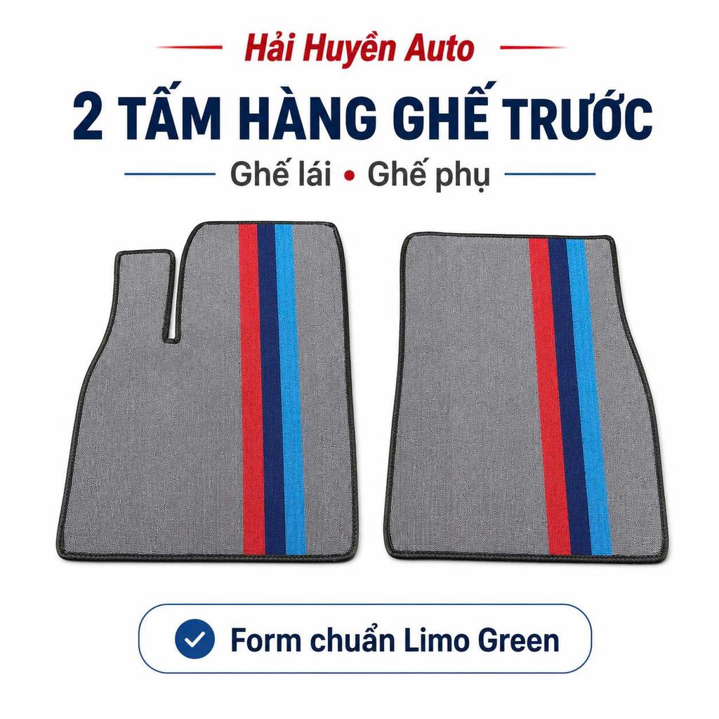 [Limo Green] Thảm cước lót sàn xe ô tô Limo Green may sẵn bo viền theo form xe có khuy bấm, chống trơn trượt