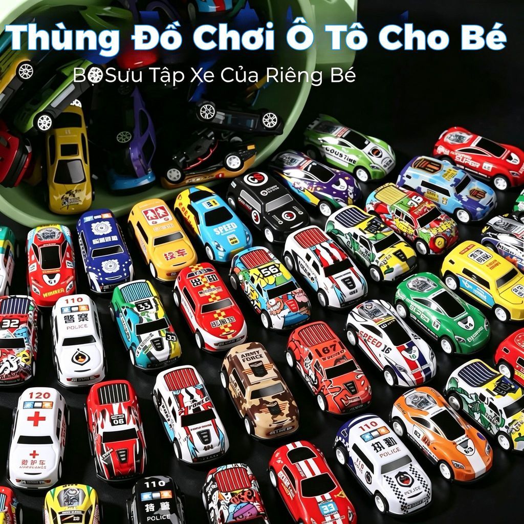 Ngẫu nhiên giao hàng nhiều mẫu xe chạy đà hợp kim 5-6cm gồm 4 loại xe cơ bản cho bé xe ô tô đồ chơi đồ chơi cho bé