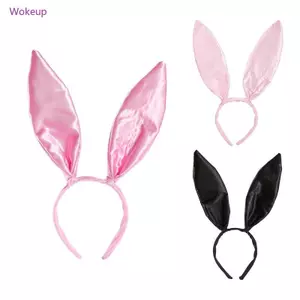 Woke Bunny Tai Đầu Thỏ Tai Satin Tóc Vòng Thỏ Cosplay Đảng