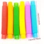 Đồ chơi Fidget giác quan IFASIN, Kỹ năng vận động tinh tốt Kết nối ống Pop xoắn co giãn, Ống nhựa vui nhộn Giảm căng thẳng Ống Pop đầy màu sắc Đồ chơi cảm giác cho ADHD và tự kỷ