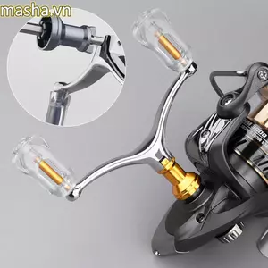 Tay cầm đôi, Tay cầm cuộn câu có thể gập lại nhẹ, Hợp kim nhôm bền bỉ Rỗng Rocker Cánh tay quay bánh xe cho mẫu 1000-4000