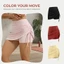 Quần Short tập Yoga LACYESUK, Váy ngắn thể thao dây rút hai mảnh giả, Quần Short tập thể dục màu trơn Quần Short chạy bộ giải trí thông thường Quần cầu lông