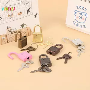 < Honeyba > 1 Bộ Hình Chữ Nhật Padlos Mini Hành Lý Phần Cứng Los Có Chìa Khóa Lo Cho Du Lịch Cưới Hộp Trang Sức Nhật Ký Sách Vali Đẹp