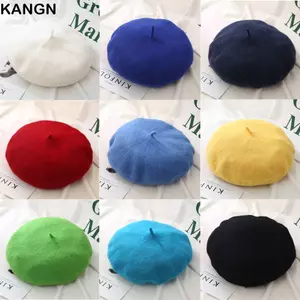 KANGN Mùa Thu Mũ Nồi Nữ Bé Gái Beanie Baggy Nỉ Mũ Nồi