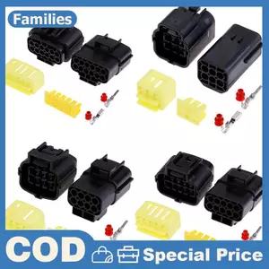 1 Bộ 1 / 2 / 3 / 4 / 6 / 8 / 10 / 12 Pin Cách Đầu Nối Dây Chống Thấm Nước Cắm Đầu Nối Xe Hơi