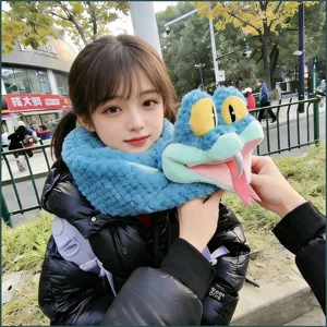YT4 Zootopia 2 Khăn Hoạt Hình Dễ Thương Động Vật Gary Thiết Kế Khăn Mùa Đông Ấm Áp Cho Nữ