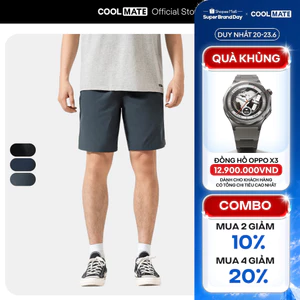 Quần thể thao nam Daily Short có khoá kéo năng động Coolmate