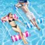 MAKY Bơm Hơi Nổi Nước Hammo Có Thể Gập Lại Lounger Giường Nổi Di Động Hàng Nổi Cho Bể Bơi Bãi Biển VN