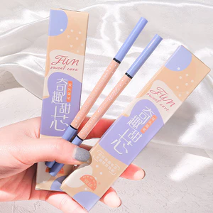 Chì Kẻ Mày 2 Đầu Siêu Mảnh Phẩy Sợi Tự Nhiên Ruột Xoay Tiện Lợi Lên Màu Mịn Mượt Chống Nước Lâu Trôi Không Lem Cao Cấp