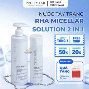Nước Tẩy Trang Teoxane RHA Micellar Solution 2 In 1 Hỗ Trợ Làm Sạch & Cấp Ẩm Da 200ml/400ml