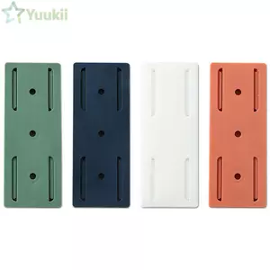 YUUKII Ổ Cắm Giá Đỡ Móc Treo Miếng Dán Văn Phòng Dính Móc Dây Fixer Nhà Bảng Điều Khiển Giá Đỡ