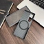 Dành Cho Điện Thoại Bằng Sợi Carbon Da Cho Samsung Galaxy Z Fold 8 7 6 5 4 3 5G Bảo Vệ Từ Tính Không Dây Sạc