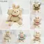 Túi YUJUNI Kid Messenger, Túi rơm Mini dây kéo dệt thủ công, Ví đựng tiền xu hình thỏ hoạt hình dễ thương Đạo cụ ảnh Giỏ lưu trữ