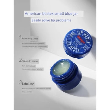 son dưỡng môi Mỹ blistex blistex Lip Balm Blue Lip Nhỏ Bình Xanh Dưỡng Ẩm Sửa Chữa Ẩm Làm dịu Môi Mặt nạ Kem dưỡng môi