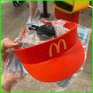 HT3 McDonalds Đồ Chơi Gia Đình Happy Paradise Gói Mũ Trẻ Em Quà Tặng Xung Quanh Mũ Chống Nắng Thoáng Khí Chống Nắng TH3